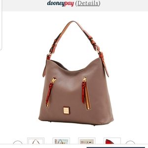Dooney & Bouke shoulder purse/pebble grain